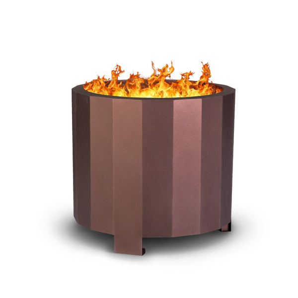 English Elm Titus Smokeless Outdoor Firepit - 19.5 Inch Portable Wood Burning Fire Pit for Gatherings & Camping Bronze BLN-HY-B-2201FP-02PC-19-5-BRZ-GG