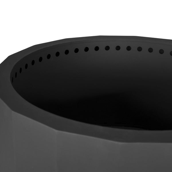 English Elm Titus Commercial Grade 27 Inch Smokeless Outdoor Firepit for Cozy Gatherings and Easy Setup Black BLN-HY-B-2201FP-03PC-BK-GG