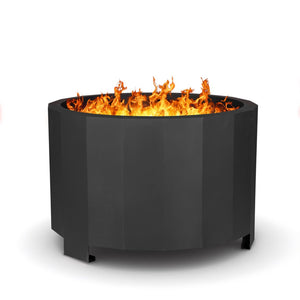 English Elm Titus Commercial Grade 27 Inch Smokeless Outdoor Firepit for Cozy Gatherings and Easy Setup Black BLN-HY-B-2201FP-03PC-BK-GG