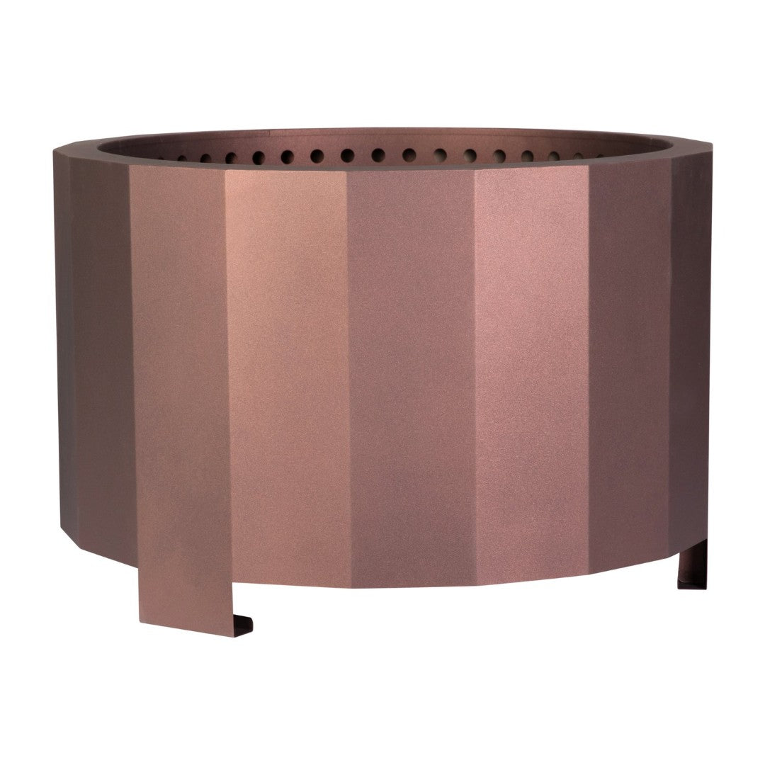 Titus Commercial Grade 27 Inch Smokeless Outdoor Firepit for Cozy Gath