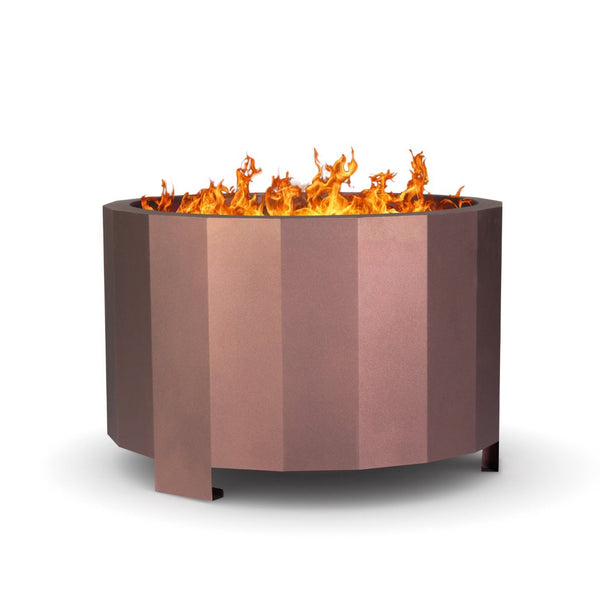 English Elm Titus Commercial Grade 27 Inch Smokeless Outdoor Firepit for Cozy Gatherings and Easy Setup Bronze BLN-HY-B-2201FP-03PC-BRZ-GG