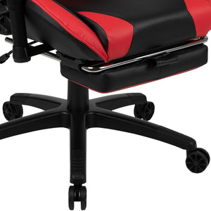 English Elm Optis Gaming Desk and Reclining Chair Set with Footrest, Cup Holder & Headphone Hook for Comfort Red BLN-X30RSG1030-RD-GG