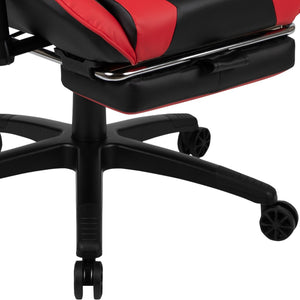 English Elm Optis Gaming Desk and Chair Bundle with Footrest, Cup Holder, Headphone Hook for Ultimate Comfort Red BLN-X30RSG1031-RD-GG