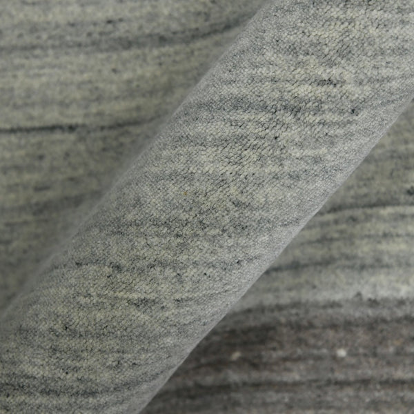 Amer Rugs Blend Hand-woven Striped Area Rug With Southwestern Design For Farmhouse And Contemporary Spaces Light Gray Wool, Viscose Bln10203