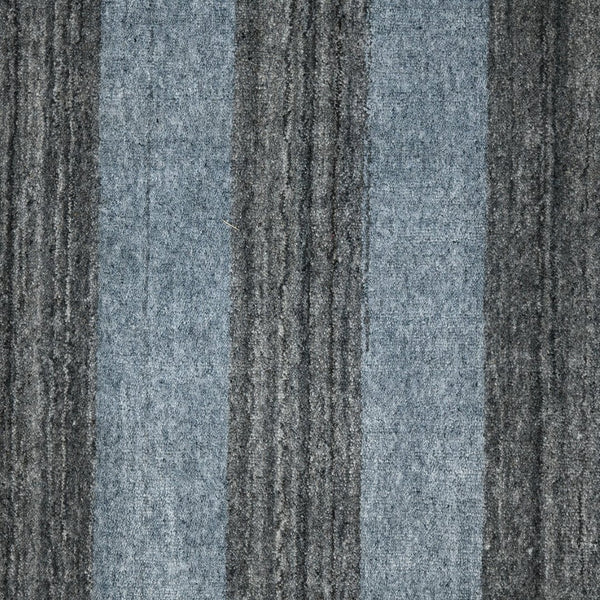 Amer Rugs Blend Hand-woven Striped Area Rug With Southwestern Design For Farmhouse And Contemporary Spaces Gray Wool, Viscose Bln180203