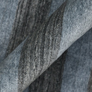 Amer Rugs Blend Hand-woven Striped Area Rug With Southwestern Design For Farmhouse And Contemporary Spaces Gray Wool, Viscose Bln180203