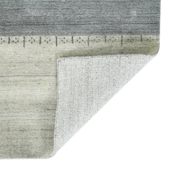 Amer Rugs Blend Hand-woven Striped Area Rug With Southwestern Design For Farmhouse And Contemporary Spaces Ivory Wool, Viscose Bln20203