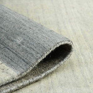 Amer Rugs Blend Hand-woven Striped Area Rug With Southwestern Design For Farmhouse And Contemporary Spaces Ivory Wool, Viscose Bln20203