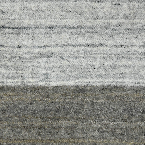 Blend Handwoven Wool Viscose Area Rug Farmhouse Stripe Plush Living Room Decor Display