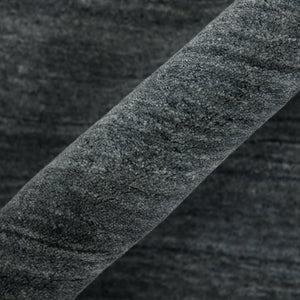 Amer Rugs Blend Hand-woven Striped Area Rug With Southwestern Design For Farmhouse And Contemporary Spaces Charcoal Wool, Viscose Bln50203