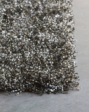 Chandra Rugs Hand-woven Shag Rug - Luxurious, Artisan-made, Plush Comfort For Your Elegant Living Space Decor! Charcoal,Grey,Ivory Polyester Blo29400-35