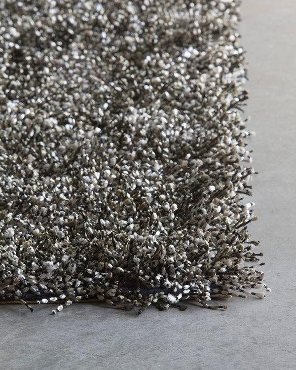 Chandra Rugs Hand-woven Shag Rug - Luxurious, Artisan-made, Plush Comfort For Your Elegant Living Space Decor! Charcoal,Grey,Ivory Polyester Blo29400-35