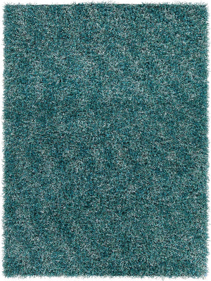 Chandra Rugs Hand-woven Shag Rug - Luxurious 100% Polyester With Unique Artisanal Charm For Cozy Living Spaces Blue Polyester Blo29401-35