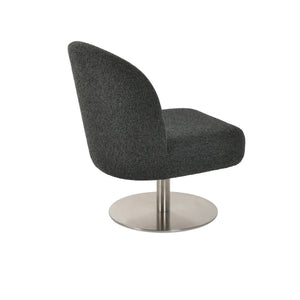 Soho Concept Harput Lounge Swivel Armchair - Elegant Boucle, Velvet, Nubuck & Camira Fabrics With 10-year Guarantee Black  Soho-concept-dining-chair-12882