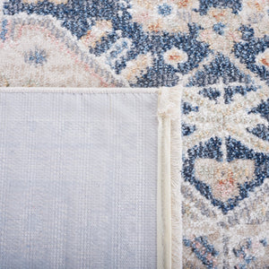 Safavieh Blair Washable Area Rug - Timeless Elegance, Stain-resistant, Luxurious Design For Modern Living Beige ,Navy Polyester Blr200b-8