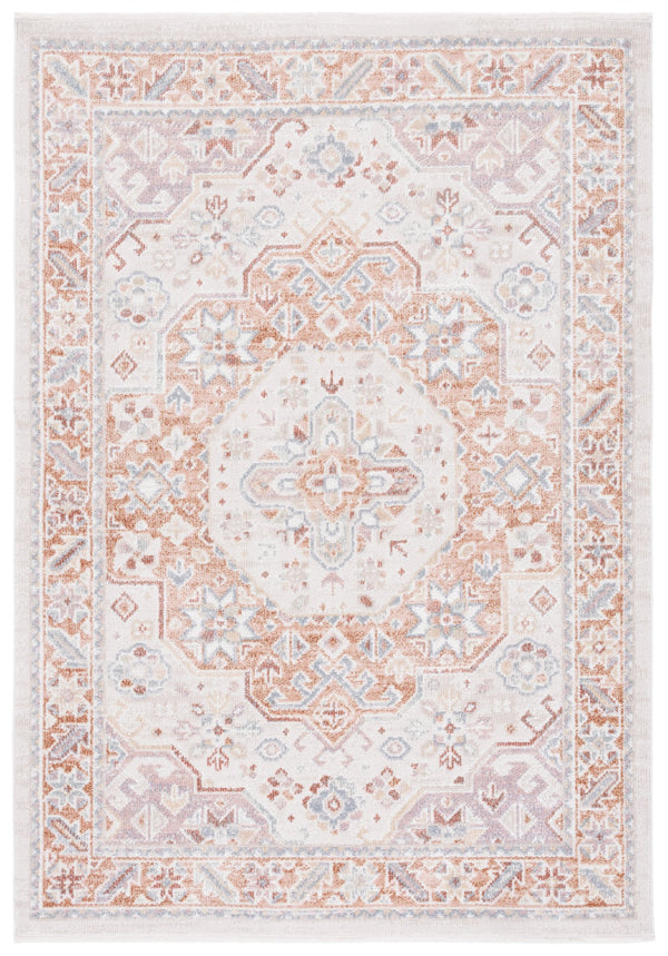 Safavieh Blair Washable Area Rug - Luxurious Turkish Design In Beige And Rust For Elegant Home Décor Beige ,Rust Polyester Blr202b-8