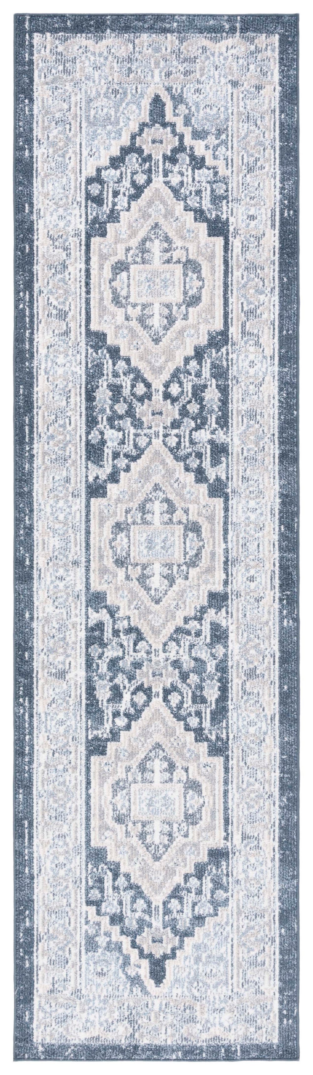 Safavieh Blair Washable Area Rug - Elegant Flat Weave Design In Beige And Navy For Timeless Home Décor Upgrade Beige ,Navy Polyester Blr210b-9