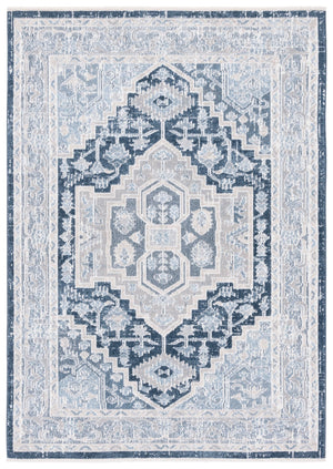 Safavieh Blair Washable Area Rug - Elegant Flat Weave Design In Beige And Navy For Timeless Home Décor Upgrade Beige ,Navy Polyester Blr210b-9