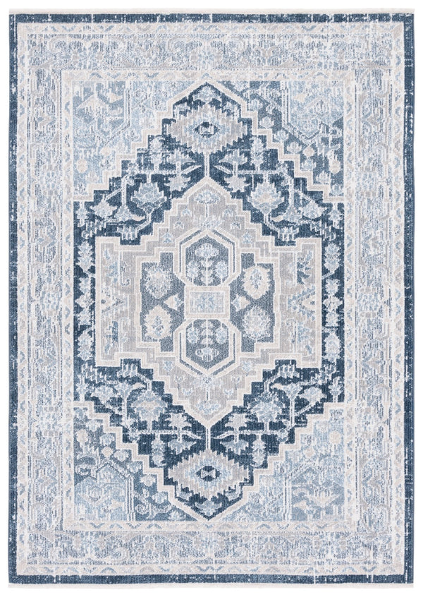 Safavieh Blair Washable Area Rug - Elegant Flat Weave Design In Beige And Navy For Timeless Home Décor Upgrade Beige ,Navy Polyester Blr210b-9