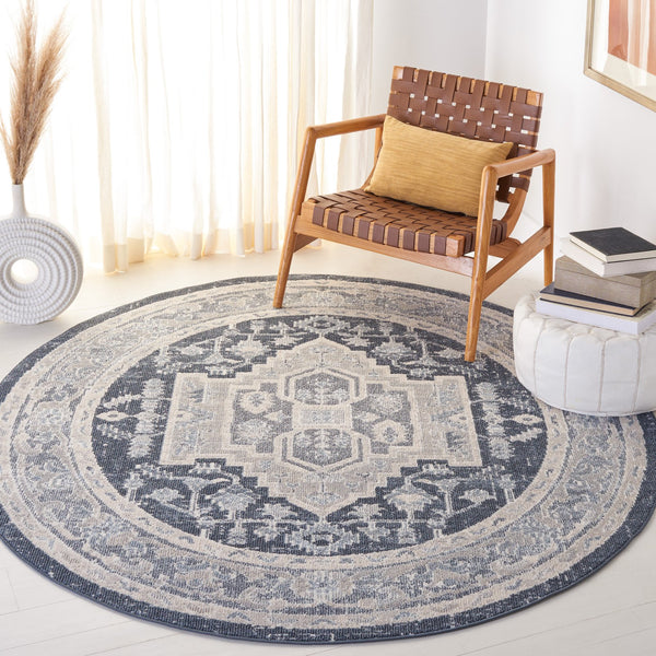 Safavieh Blair Washable Area Rug - Elegant Flat Weave Design In Beige And Navy For Timeless Home Décor Upgrade Beige ,Navy Polyester Blr210b-9