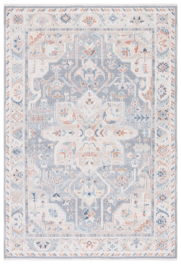 Safavieh Blair Washable Area Rug - Elegant Beige And Blue Design, Durable Flat Weave, Perfect For Any Room Beige ,Blue Polyester Blr212b-4