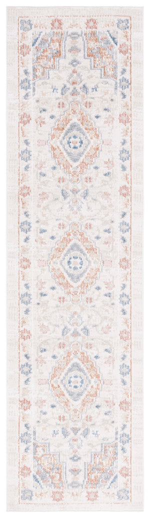Safavieh Blair Washable Area Rug In Elegant Beige With Rich Rust Accents – Durable, Slip-resistant Beauty Beige ,Rust Polyester Blr214b-8