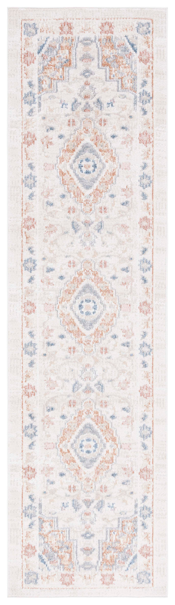 Safavieh Blair Washable Area Rug In Elegant Beige With Rich Rust Accents – Durable, Slip-resistant Beauty Beige ,Rust Polyester Blr214b-8