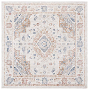 Safavieh Blair Washable Area Rug In Elegant Beige With Rich Rust Accents – Durable, Slip-resistant Beauty Beige ,Rust Polyester Blr214b-8