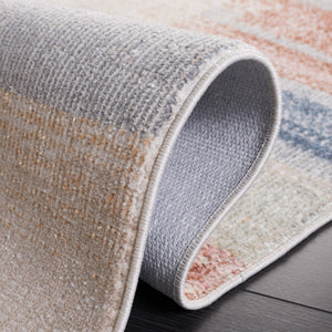 Safavieh Blair Washable 216 BLR216 Flat Weave  Rug Beige / Blue Rust BLR216B-9