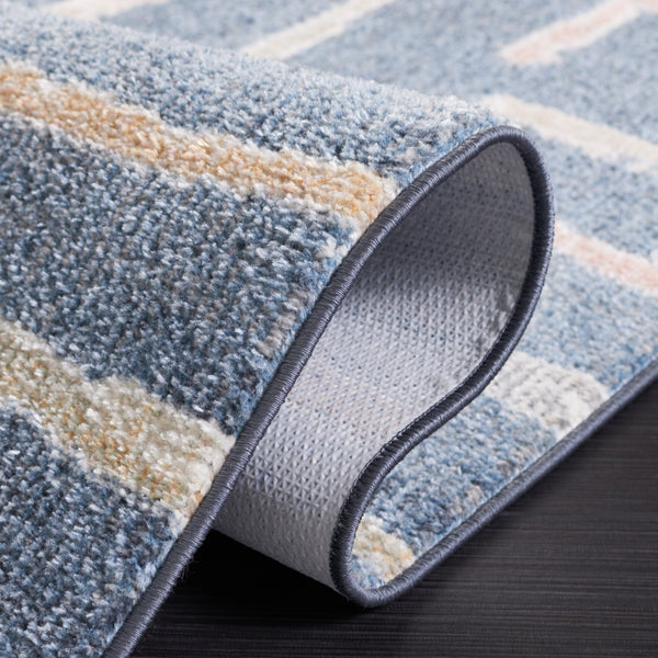 Safavieh Blair Washable Area Rug - Durable, Soft, And Slip-resistant With Stunning Abstract Design For Home Blue ,Multi Polyester Blr222m-28