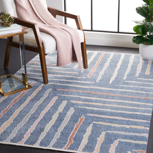 Safavieh Blair Washable Area Rug - Durable, Soft, And Slip-resistant With Stunning Abstract Design For Home Blue ,Multi Polyester Blr222m-28