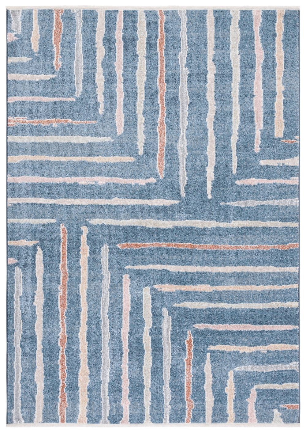 Safavieh Blair Washable Area Rug - Durable, Soft, And Slip-resistant With Stunning Abstract Design For Home Blue ,Multi Polyester Blr222m-28