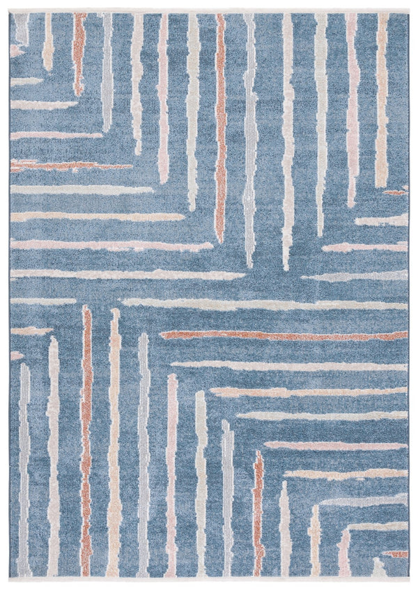 Safavieh Blair Washable Area Rug - Durable, Soft, And Slip-resistant With Stunning Abstract Design For Home Blue ,Multi Polyester Blr222m-28