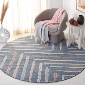 Safavieh Blair Washable Area Rug - Durable, Soft, And Slip-resistant With Stunning Abstract Design For Home Blue ,Multi Polyester Blr222m-28
