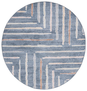 Safavieh Blair Washable Area Rug - Durable, Soft, And Slip-resistant With Stunning Abstract Design For Home Blue ,Multi Polyester Blr222m-28