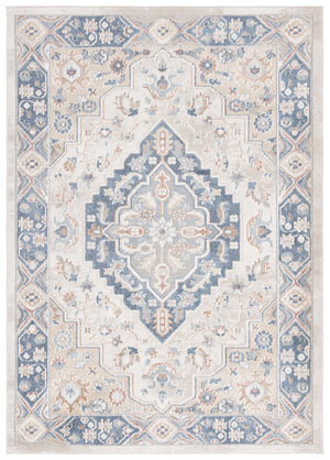 Safavieh Blair Washable Area Rug - Elegant Ivory And Blue Design With Durable Polyester For Timeless Style Ivory ,Blue Polyester Blr240a-5