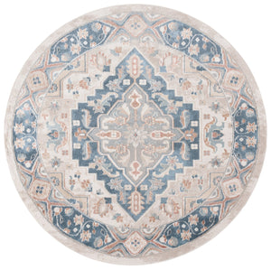 Safavieh Blair Washable Area Rug - Elegant Ivory And Blue Design With Durable Polyester For Timeless Style Ivory ,Blue Polyester Blr240a-5