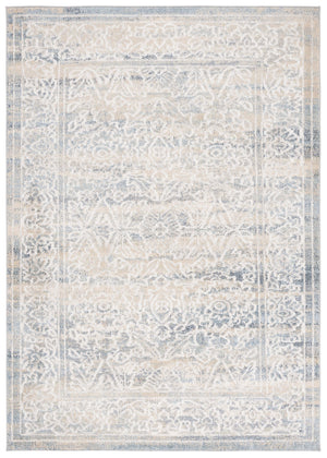 Safavieh Blair Washable Area Rug – Elegant Power-loomed Design In Ivory And Blue For Luxurious Living Spaces Ivory ,Blue Polyester Blr242a-8
