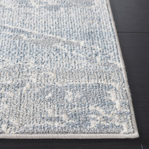 Safavieh Blair Washable Area Rug - Elegant Beige And Blue Design, Perfect For Living Rooms And High-traffic Areas Blue ,Grey Polyester Blr244m-28