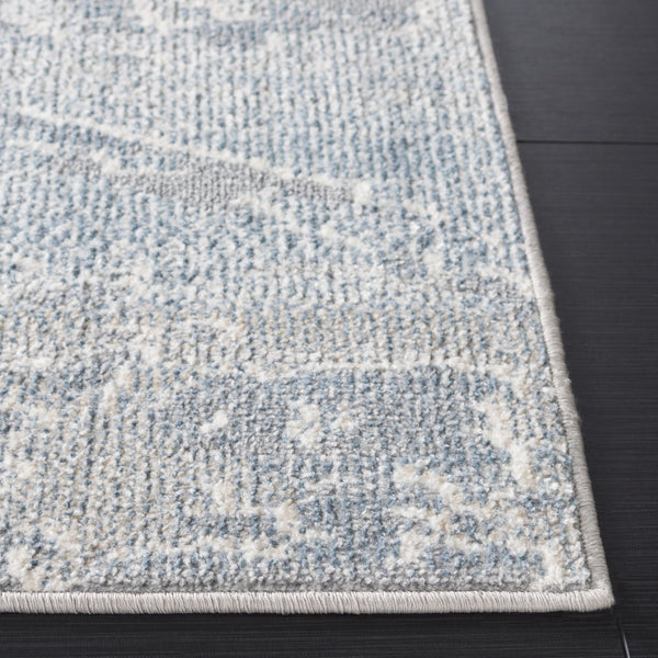 Safavieh Blair Washable Area Rug - Elegant Beige And Blue Design, Perfect For Living Rooms And High-traffic Areas Blue ,Grey Polyester Blr244m-28