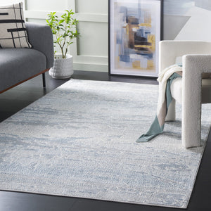 Safavieh Blair Washable Area Rug - Elegant Beige And Blue Design, Perfect For Living Rooms And High-traffic Areas Blue ,Grey Polyester Blr244m-28