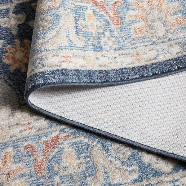 Safavieh Blair Washable Area Rug - Elegant Navy And Blue Design, Crafted In Turkey, Soft & Durable For Any Space Navy ,Blue Polyester Blr246n-7r