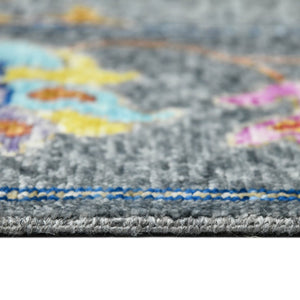 Amer Rugs Blu Classic Hand-knotted Oriental Area Rug - Timeless Design In 100% New Zealand Wool, Vintage Charm Gray Wool Blu510912