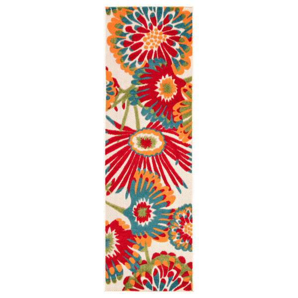 Jaipur Living Jaipur Living Balfour Floral Runner Rug Polypropylene High-low Pile Indoor Outdoor Use RUG141377