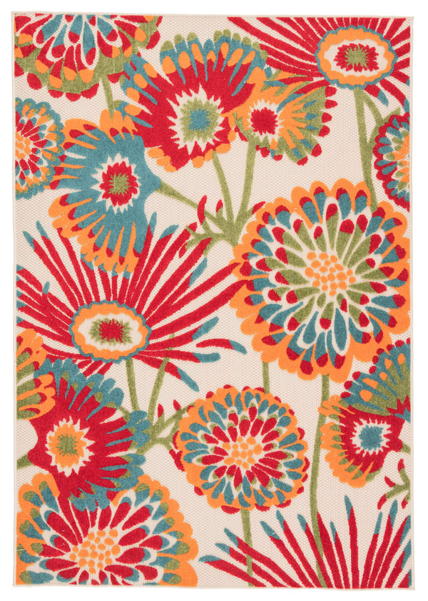 Jaipur Living Jaipur Living Balfour Floral Polypropylene Indoor Outdoor Rug Vibrant Botanical Blooms RUG141378