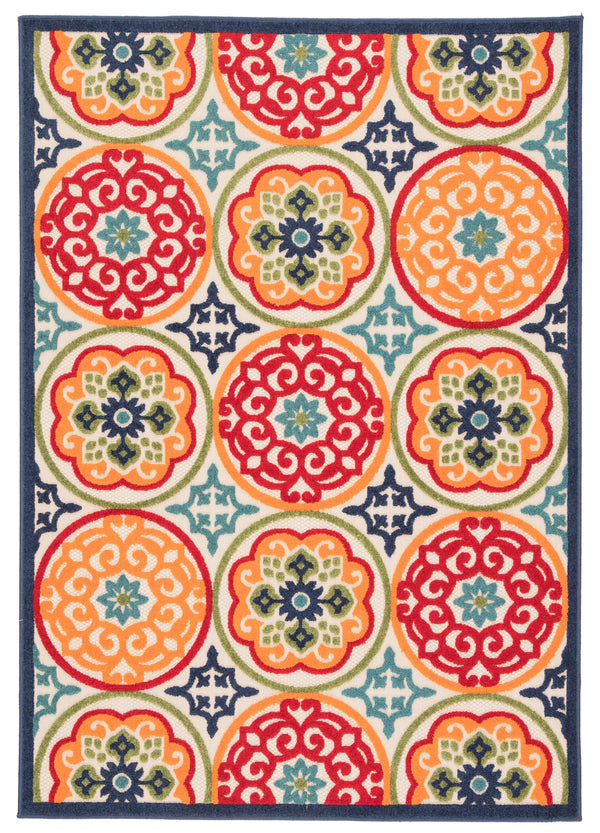Jaipur Living Jaipur Living Tela Polypropylene Medallion Rug for Patios Foyers and High Traffic Spaces 7'4"X9'6" - A RUG141403