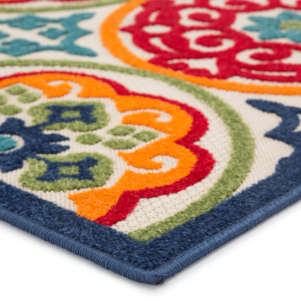 Jaipur Living Jaipur Living Tela Polypropylene Medallion Rug for Patios Foyers and High Traffic Spaces 7'4"X9'6" - A RUG141403
