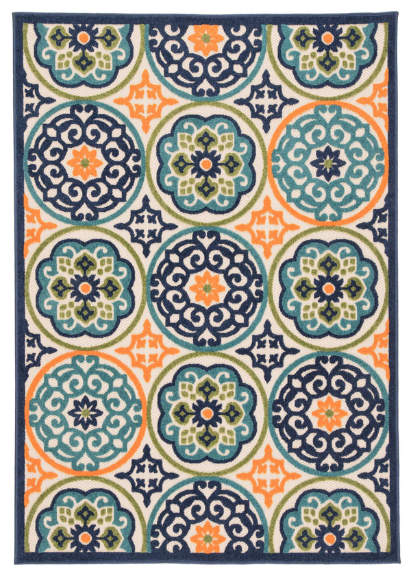 Jaipur Living Jaipur Living Tela Polypropylene Medallion Rug for Patios Foyers and High Traffic Spaces 8'8"X11'10" RUG141408