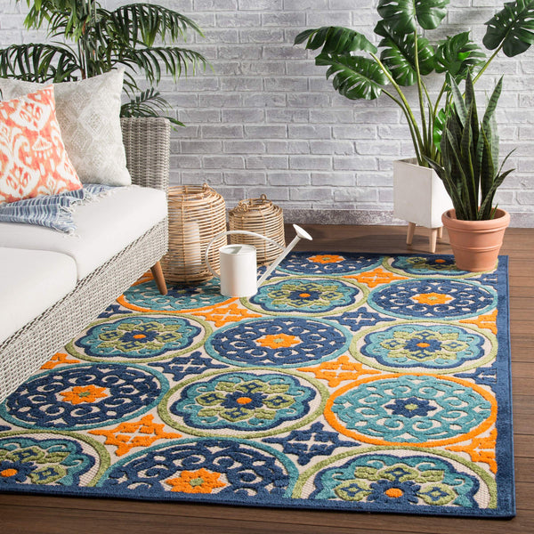 Jaipur Living Jaipur Living Tela Polypropylene Medallion Rug for Patios Foyers and High Traffic Spaces 8'8"X11'10" RUG141408