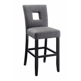 Wooden Dining Counter Height Chair, Gray & Black, Set of 2